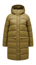 Jacke Peak Performance Frost Down Coat Damen Snap Green