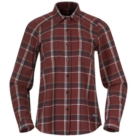 Shirt Bergans Women Tovdal Amarone Red/Dark Shadow Grey