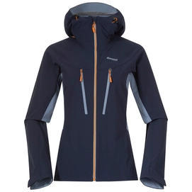Jacke Bergans Cecilie Mountain Softshell Damen Navy Blue/Misty Sky Blue