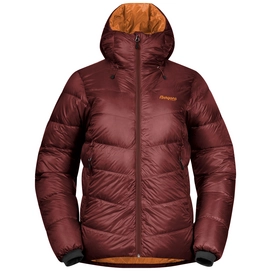Jacket Bergans Women Senja Down Amarone Red/Golden Field
