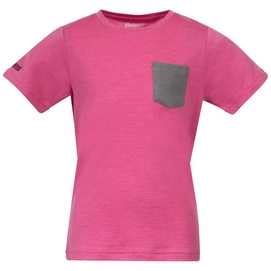 T-Shirt Bergans Kids Myske Wool Ibis Rose-Maat 104