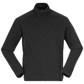 Zip Sweatshirt Bergans Men Kamphaug Knitted Dark Shadow Grey
