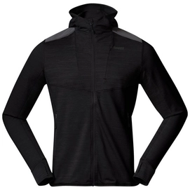 Sweatjacke Bergans Rabot Active Mid Hood Herren Black