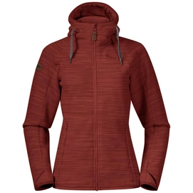 Sweatjacke Bergans Hareid Fleece Damen Chianti Red