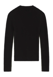12331000-4120 - Evie contrast knit - 9999 Black - Extra 1-_no-bg