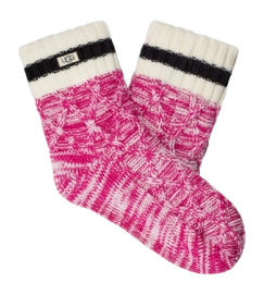 Socken UGG Deedee Fleece Lined Quarter Damen Solferino Pink/Tar