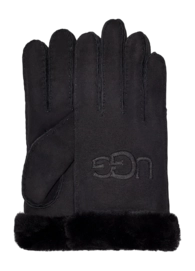 Handschoen UGG Women Shearling Ugg Embroider Glove Black