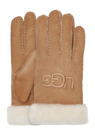 Handschuhe UGG Shearling Ugg Embroider Glove Damen Chestnut