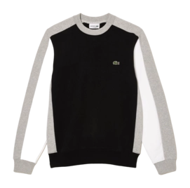 Pull Lacoste Homme SH1299 Black/Silver Chine-White