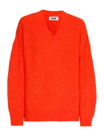 V-Neck Sweater Gloria! Gloria! Women Pixy Red Orange-S