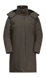 Veste Jack Wolfskin Femme Luisenplatz Coat Cold Coffee