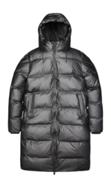 Jas Rains Unisex Alta Long Puffer Jacket W3T4 Metallic Grey