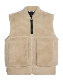 Weste Rains Kofu Fleece Bomber Vest T1 Unisex Sand