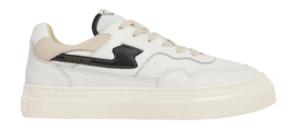 Baskets Stepney Workers Club Homme Pearl S-Strike Leather White Black
