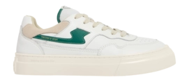 Sneaker Stepney Workers Club Herren Pearl S-Strike Leder Weiß Grün