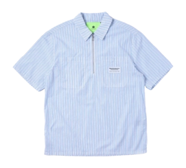 Chemise New Amsterdam Surf Association Homme Work Coral Blue White
