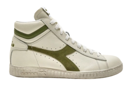 Baskets Diadora Homme Game L High Waxed Suede Pop White Fern-Taille 44