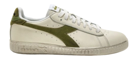 Baskets Diadora Hommes Game L Low Waxed Suede Pop White Fern-Taille 42