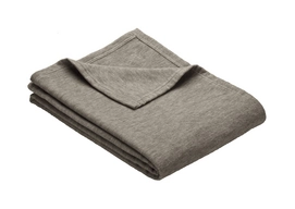 Plaid Ibena Jacquard Genua Braun