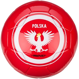 Voetbal Avento Glossy World Soccer Rood Wit