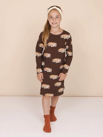 Long Sleeve Dress Snurk Kids Sleeping Deer