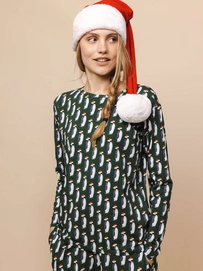Chemise à Manches Longues Snurk Femme Pingouin Xmas