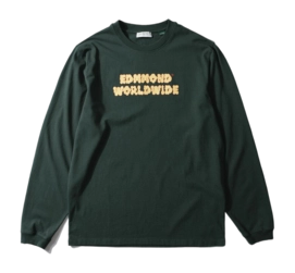 T-Shirt Edmmond Studios Men Puff Ls Plain Dk Green 2023