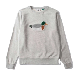 Sweatshirt Edmmond Studios Men Duck Hunt Plain Grey Melange 2023