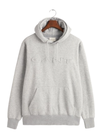 Pull à Capuche GANT Homme Embossed Sweat Grey Melange