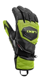 Gloves Leki WCR Venom GS 3D Black Ice Lemon