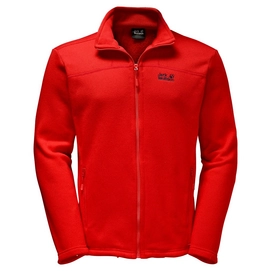 Fleecejacke Jack Wolfskin Castle Rock Jacket Fiery Rot Herren