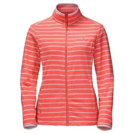 Gilet Jack Wolfskin Kiruna Striped Women Hot Coral Stripes
