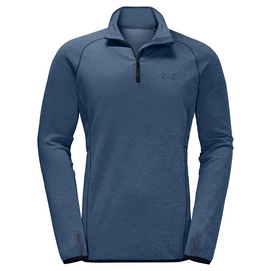Fleece Jack Wolfskin Hydropore Half Zip Men Ocean Wave