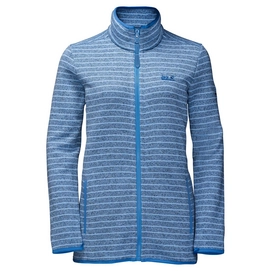 Fleece Jack Wolfskin Caribou Striped Jacket Women Cool Water
