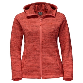 Fleecejacke Jack Wolfskin Aquila Hooded Jacket Hot Coral Damen