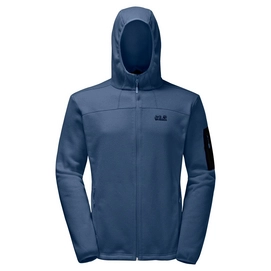 Fleece Jack Wolfskin Castle Rock Hooded Ocean Wave