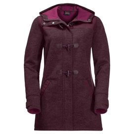 Jacke Jack Wolfskin Edmonton Coat Burgundy Damen