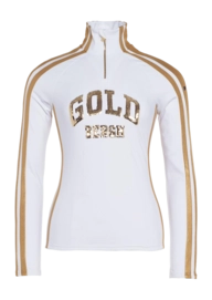 Ski Sweatshirt Goldbergh Women Goblet White/Gold