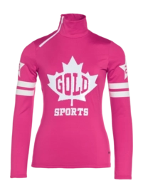 Skipullover Goldbergh Maple Leaf Damen Passion Pink