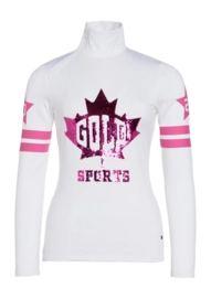Ski Sweatshirt Goldbergh Women Maple Leaf White