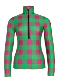 Ski Sweatshirt Goldbergh Women Woody Green/Pink