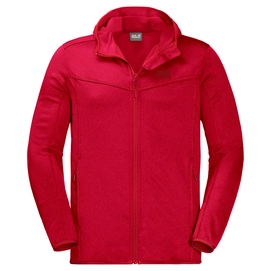 Vest Jack Wolfskin Men Sutherland Hooded Ruby Red
