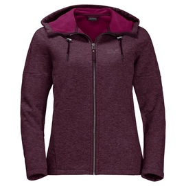 Fleecejacke Jack Wolfskin Sky Thermic Hooded Burgundy Damen