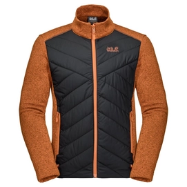 Fleecejacke Jack Wolfskin Caribou Crossing Track Desert Orange Herren
