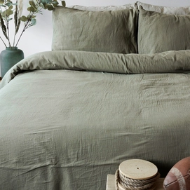 Dekbedovertrek Town&Country Mousseline Olive Green