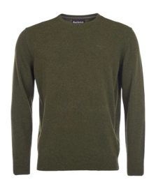 Pull Barbour Homme Essential L/Wool Col Rond Seaweed