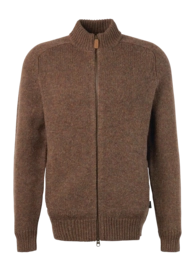 Gilet Barbour Homme Calder Knitted Zip Thru Olive Tweed