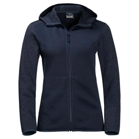 Fleecejacke Jack Wolfskin Elk Hooded Midnight Blue Damen