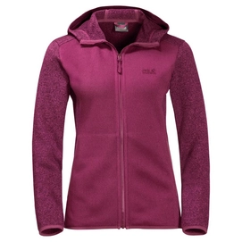 Fleecejacke Jack Wolfskin Elk Hooded Amethyst Damen