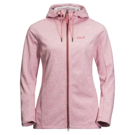 Fleecejacke Jack Wolfskin Riverland Hooded Rose Quartz Damen